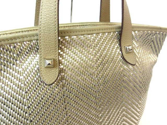 エルメス HERMES チェンナイ PM トートバッグ ハンドバッグ 編み込み 