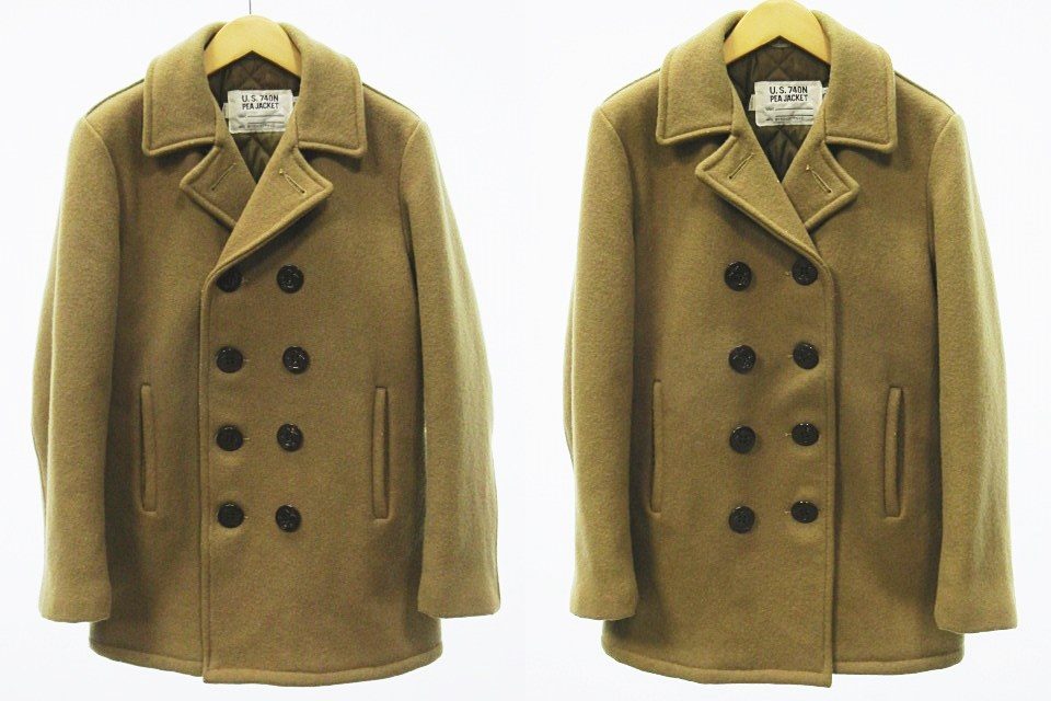 ショット Schott ピーコート Pコート ジャケット ダブル 中綿 キルティング 18 ベージュ メンズ 122 ベクトルパーク