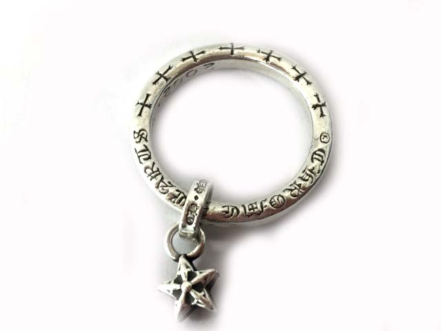 クロムハーツ CHROME HEARTS 指輪 NTFLリング withスター シルバー  
