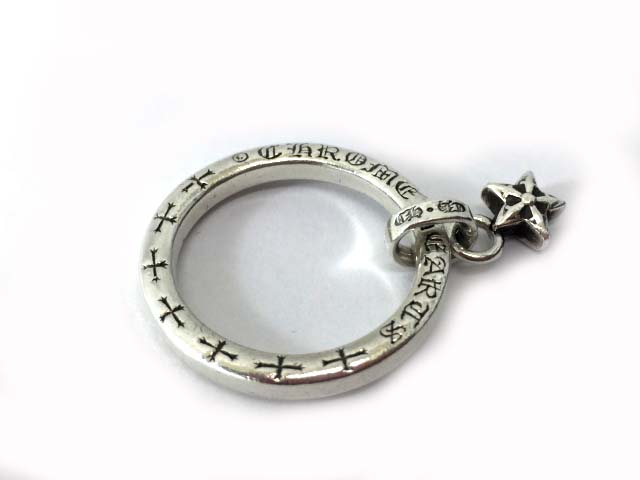 CHROME HEARTS CHプラス スタックチャーム NTFLリング ブランド古着】CHプラス スタックチャーム NTFLリング