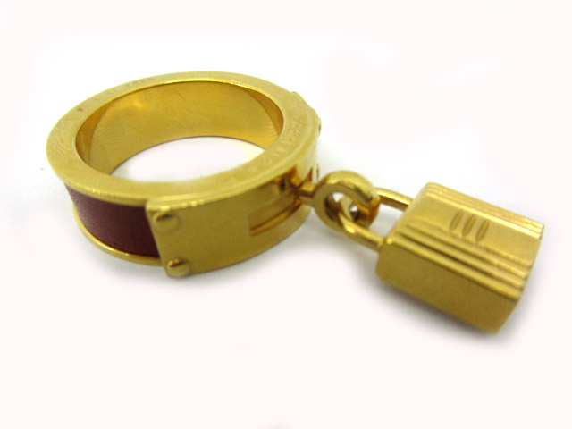 HERMES エルメス スカーフリング ケリー ゴールド色 オレンジ HERMES エルメス スカーフリング ケリー ゴールド色 オレンジ