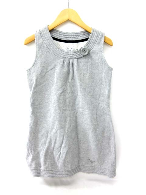 キッズ アルマーニteen ジャンパースカート ワンピース グレー 142 122 ベクトルパーク