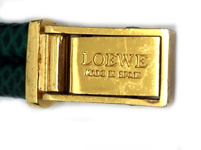 ロエベ LOEWE 腕時計 クォーツ チェーン ヴィンテージ スクエア