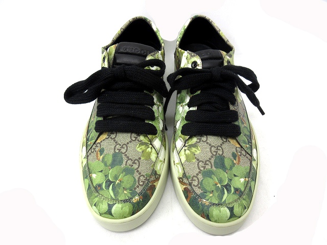 グッチ GUCCI ローカットスニーカー GGブルームス フローラル ベージュ 