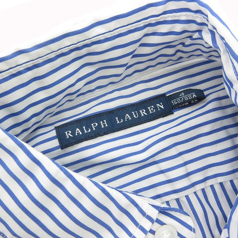 ラルフローレン　ストライプシャツ　16.5　裾ポニー ラルフローレン RALPH LAUREN シャツ 長袖 前開き ストライプ