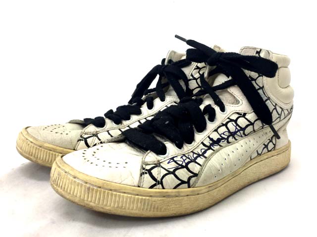 PUMA×セルジオロッシのコラボハイカットスニーカー プーマ PUMA セルジオロッシ SERGIO ROSSI ハイカットスニーカー 靴