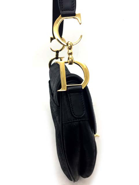 クリスチャンディオール レザー ワンショルダーバッグ フォーマル 黒 クリスチャン・ディオール レディディオール ワンショルダー レザー