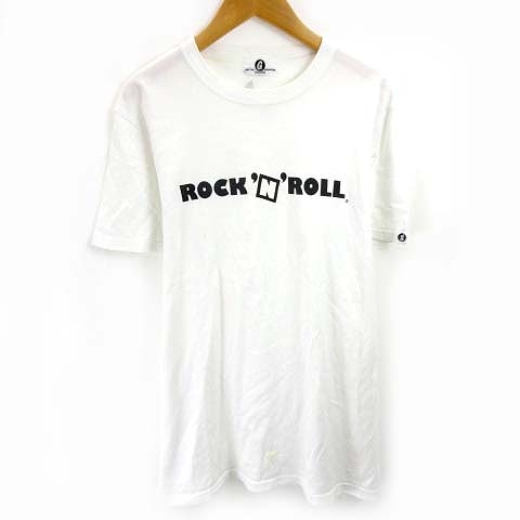 グッドイナフ GOODENOUGH Tシャツ カットソー 半袖 プリント 音符 白 