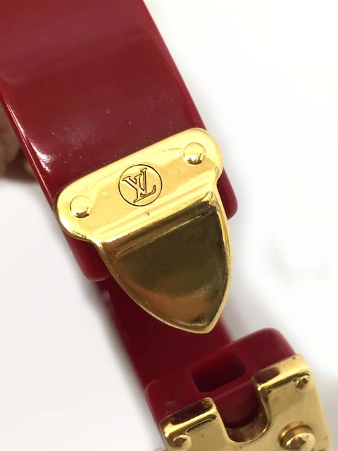 Louis Vuitton レッド ゴールド バングル LOUIS VUITTON - ルイ・ヴィトン LOUIS VUITTON LV ブルーム