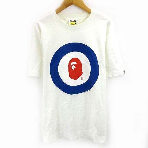 アベイシングエイプ A BATHING APE Tシャツ カットソー 半袖 プリント  