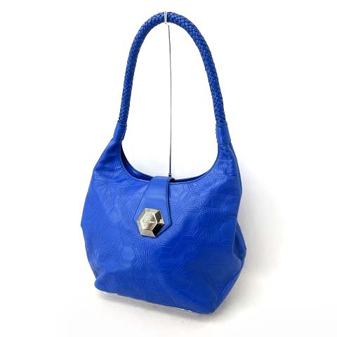 ブルガリ BVLGARI ワンショルダーバッグ ハンドバッグ レザー シルバー 