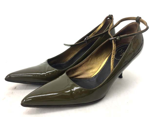 プラダ PRADA パンプス 靴 バッグストラップ ベルト付き 36 1/2 23.5 
