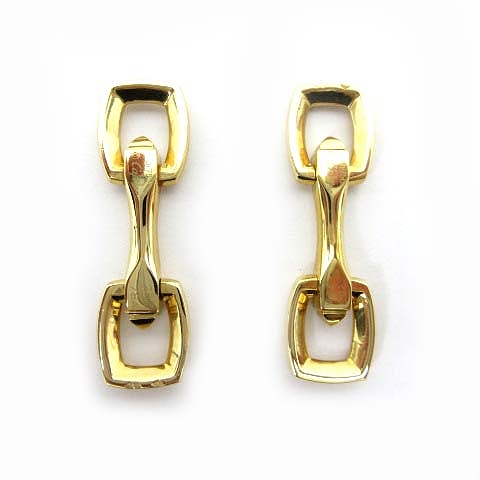 カルティエ Cartier カフス カフリンクス シェイプデコール ゴールド  
