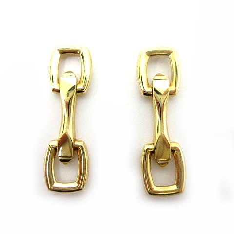 カルティエ Cartier カフス カフリンクス シェイプデコール ゴールド  