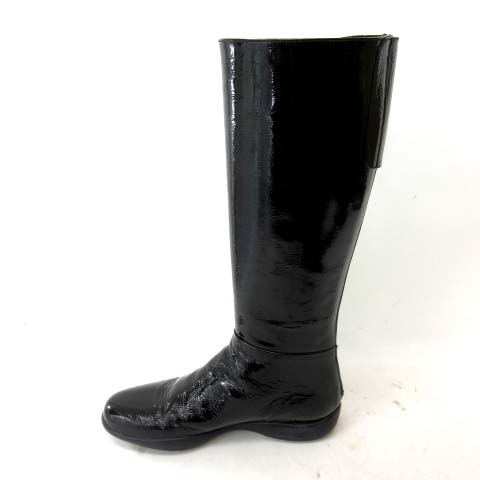 プラダスポーツ PRADA SPORT ロングブーツ レザー ロゴ 3W0789 OQC 