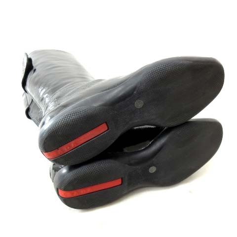 PRADA SPORTS プラダスポーツレザーロングブーツ35 ブラック