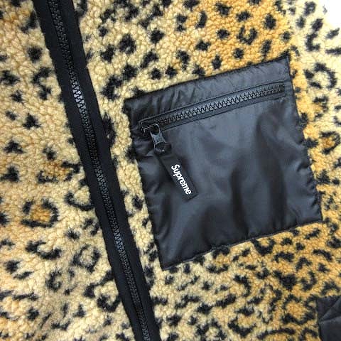 シュプリーム SUPREME 17AW leopard Fleece Reversible Jacket  