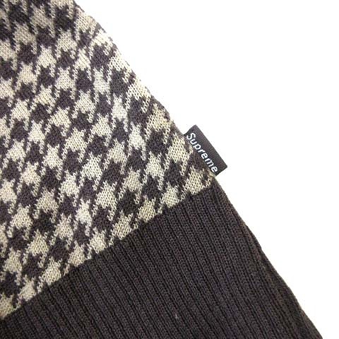 シュプリーム SUPREME ウールセーター ニット 千鳥格子柄 長袖