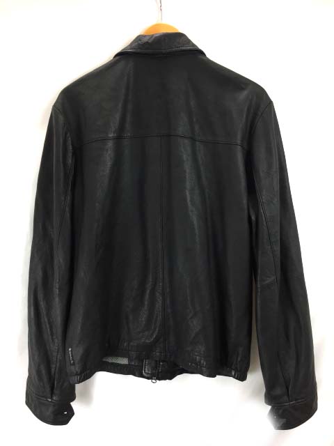 アルマーニジーンズ黒 レザージャケット アルマーニ ジーンズ ARMANI JEANS レザージャケット シングル