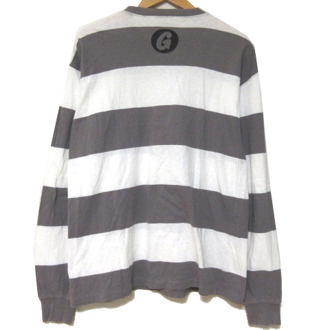 グッドイナフ GOODENOUGH Tシャツ ロンT カットソー 長袖 太ボーダー 
