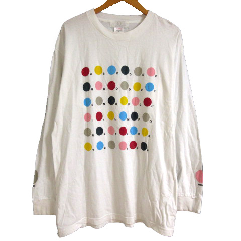 グッドイナフ GOODENOUGH Tシャツ 長袖 ロンT プリント 海外Lサイズ 白 