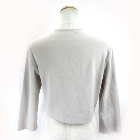 フォクシー FOXEY スクエアカーディガン ボレロ 七分袖 ミルクティ  