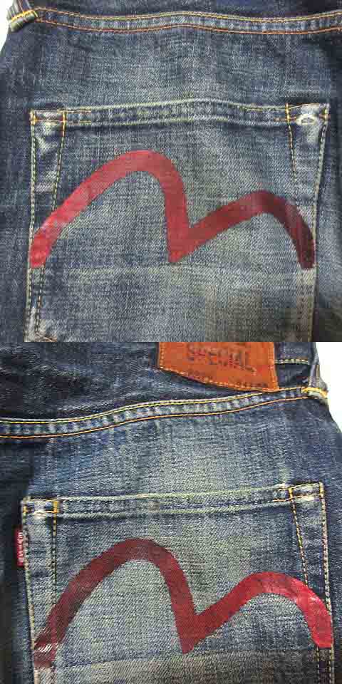 【EVISU】デニム 44×35/No.1Special 2000 カモメ・希少 EVISU エヴィス エビス No1 SPECIAL LOT 2000 カモメペイント