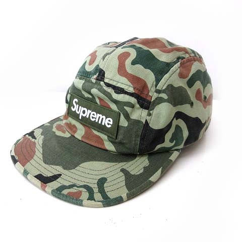 シュプリーム SUPREME 13SS 帽子 キャップ Camp Cap 迷彩 カモフラ 