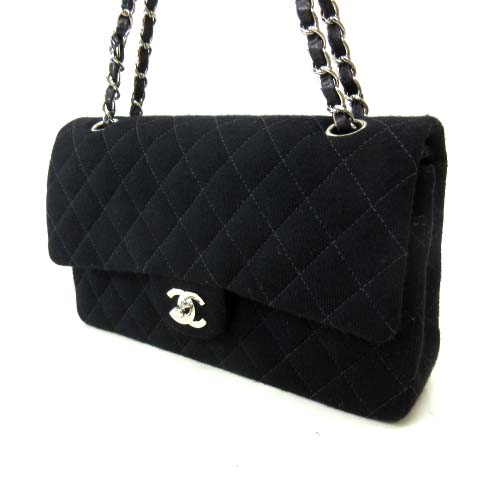 シャネル CHANEL 極美品 希少 コットンマトラッセ Wチェーンショルダー 