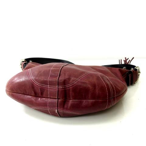 コーチ COACH 8A03 ショルダーバッグ ソーホー レザー ボルドー ワイン