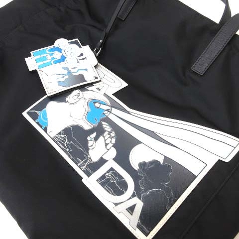 プラダ PRADA 18SS トートバッグ コミック SHOPPING TESSUTO PATCH 