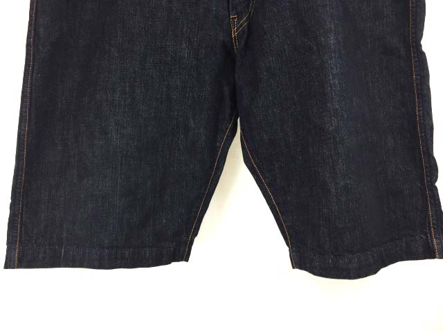 エヴィス Evisu デニム ハーフパンツ ジーンズ 日本製 38 大きいサイズ インディゴ メンズ 122 ベクトルパーク