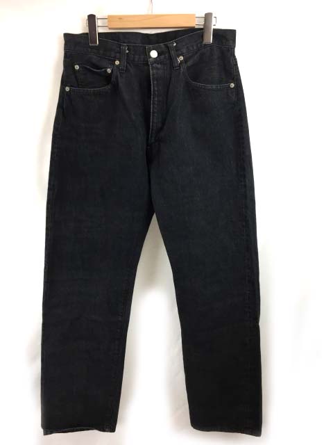 グッドイナフ GOODENOUGH デニムパンツ ジーンズ ストレート 34×32 黒 