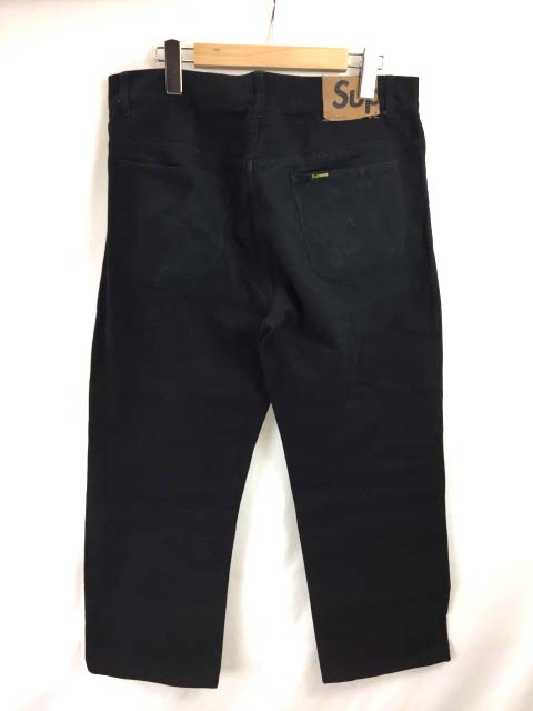 シュプリーム SUPREME デニムパンツ ジーンズ ストレート 32 黒