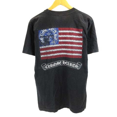 クロムハーツ CHROME HEARTS Tシャツ カットソー 半袖 星条旗 プリント 