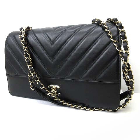 未使用品 シャネル CHANEL 19年 マトラッセ チェーンショルダーバッグ 