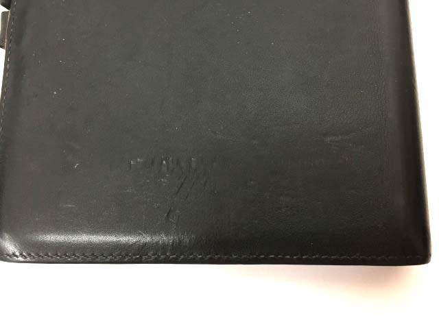 エルメス HERMES 手帳カバー アジェンダPM レザー 黒 ブラック I