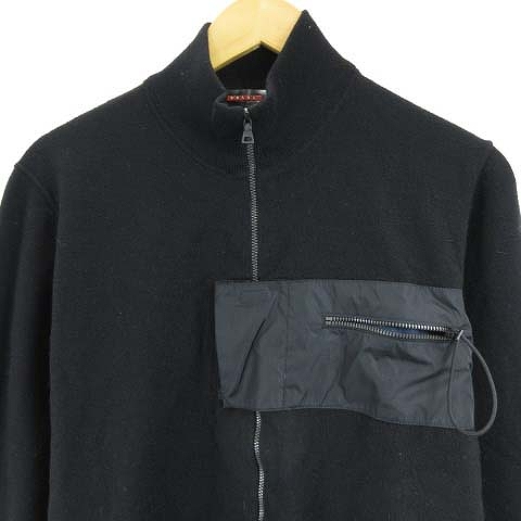 プラダスポーツ PRADA SPORT セーター ニットブルゾン ジャケット 胸 