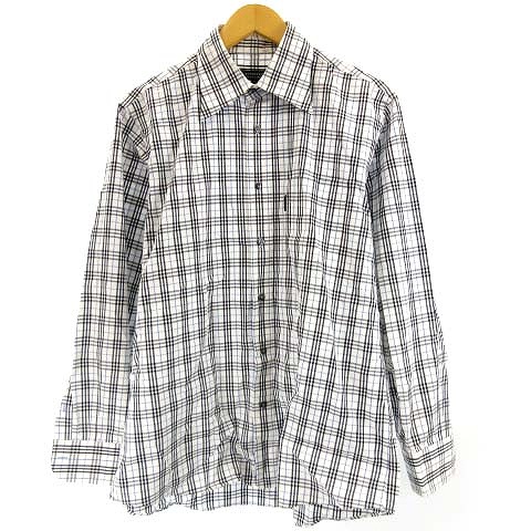 BURBERRY BLACK LABEL ボタンダウン ノバチェック 長袖シャツ