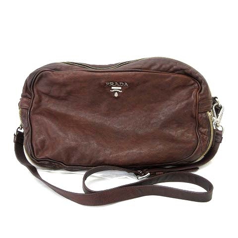 プラダ PRADA 7MF WASHED BAG ショルダーバッグ セカンドバッグ レザー 
