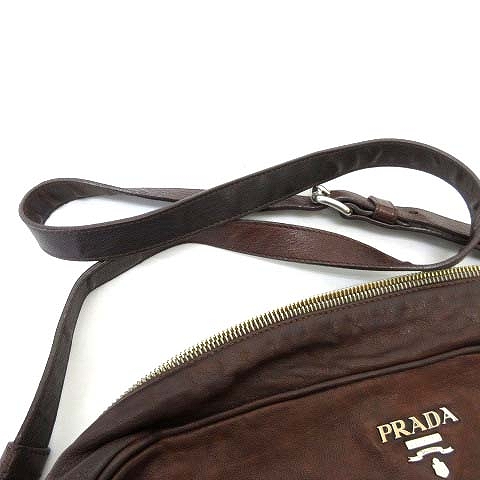 プラダ PRADA 7MF WASHED BAG ショルダーバッグ セカンドバッグ レザー 