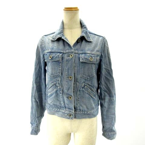 グレースコンチネンタル Grace Continental デニムジャケット ジージャン Gジャン ブルゾン ライトブルー 36 M Rrr レディース 122 ベクトルパーク