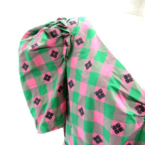 ケイトスペード KATE SPADE 19SS ギンガムスペードブラウス チェック 