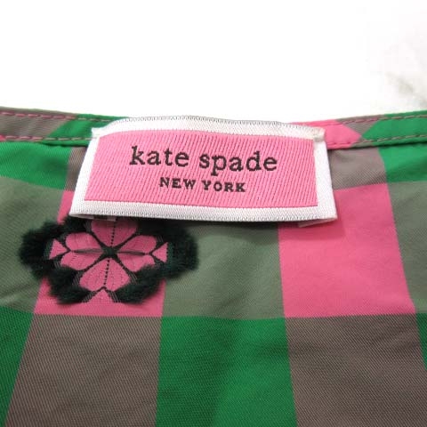 ケイトスペード KATE SPADE 19SS ギンガムスペードブラウス チェック 