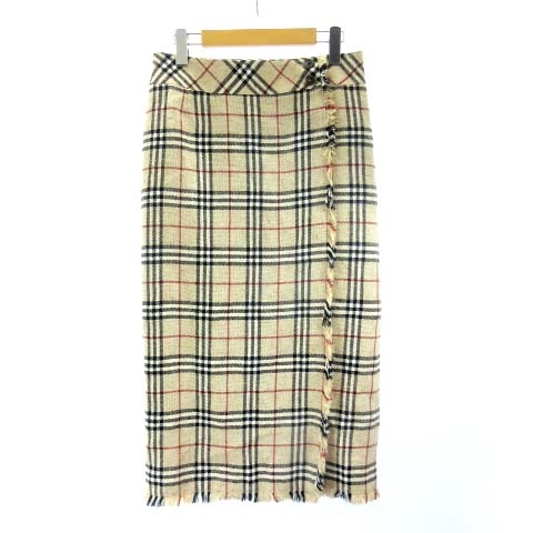 バーバリー ロンドン BURBERRY LONDON デニムラップスカート 巻き  