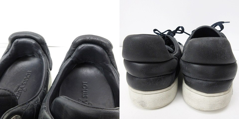 ルイヴィトン LOUIS VUITTON スニーカー 靴 レザー クロコ型押し