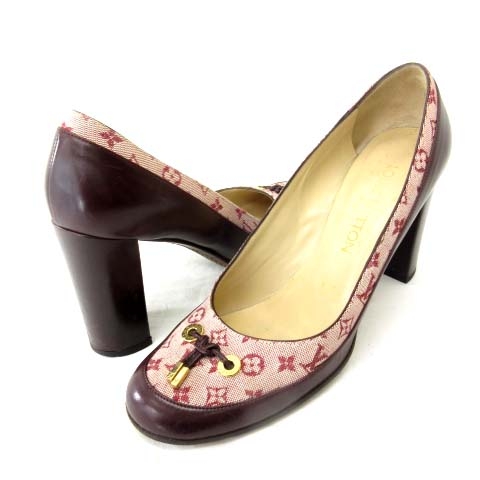 ルイヴィトン LOUIS VUITTON パンプス チャンキーヒール モノグラム 