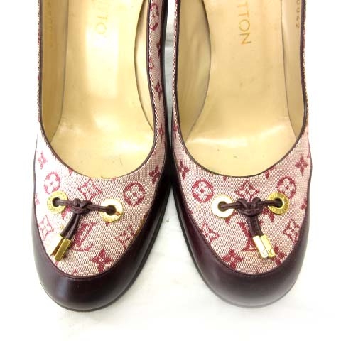 ルイヴィトン LOUIS VUITTON パンプス チャンキーヒール モノグラム 
