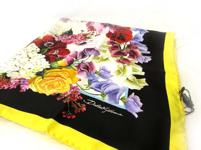 未使用品 ドルチェ&ガッバーナ ドルガバ DOLCE&GABBANA スカーフ 