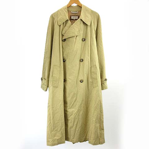 ジョルジオアルマーニ Giorgio Armani Le Collezioni ヴィンテージ ステンカラー コート ダブル ロング丈 ベージュ系 36 M位 Ibs85 メンズ 122 ベクトルパーク